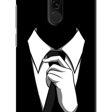 Black Tie Redmi 8 Hard Case Back Cover by Casekaro