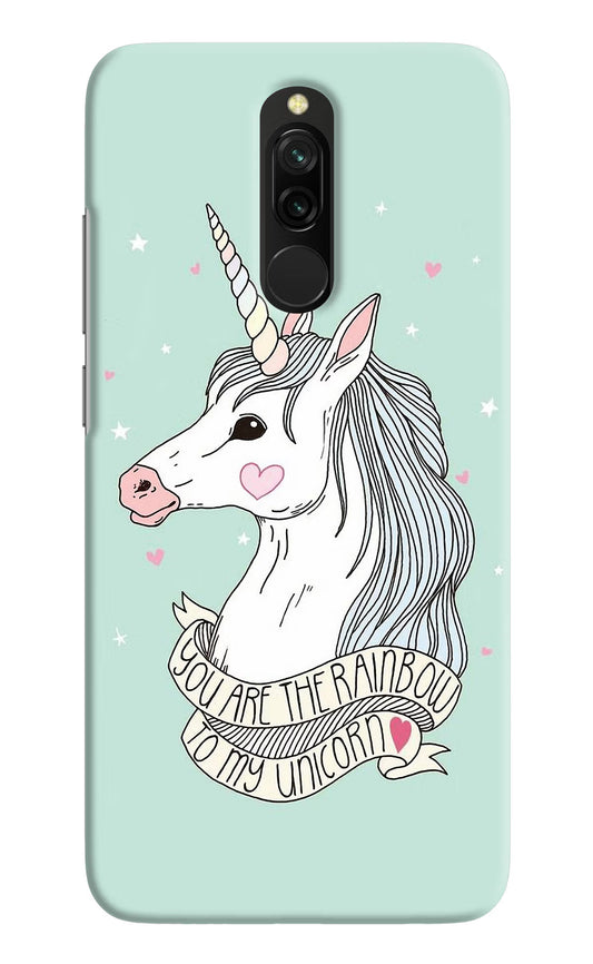 Unicorn Wallpaper Redmi 8 Hard Case Back Cover by Casekaro