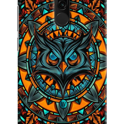Angry Owl Art Redmi 8 Hard Case Back Cover by Casekaro