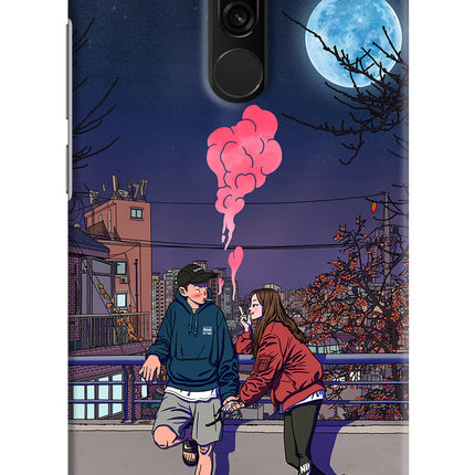 Chilling Couple Redmi 8 Hard Case Back Cover by Casekaro