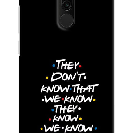 FRIENDS Dialogue Redmi 8 Hard Case Back Cover by Casekaro