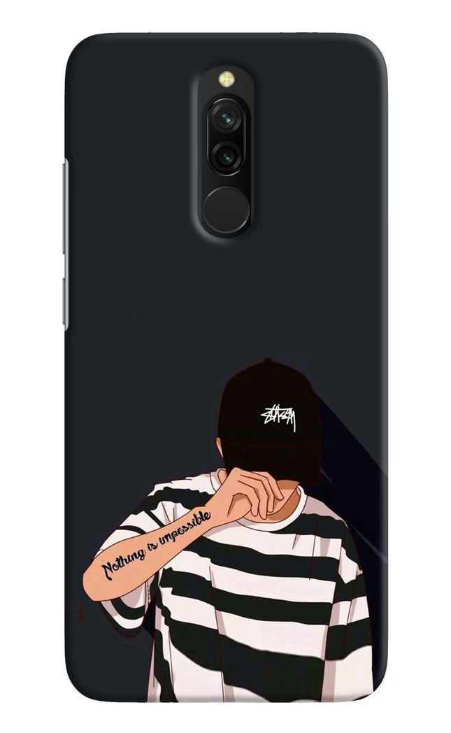 Aesthetic Boy Redmi 8 Hard Case Back Cover by Casekaro