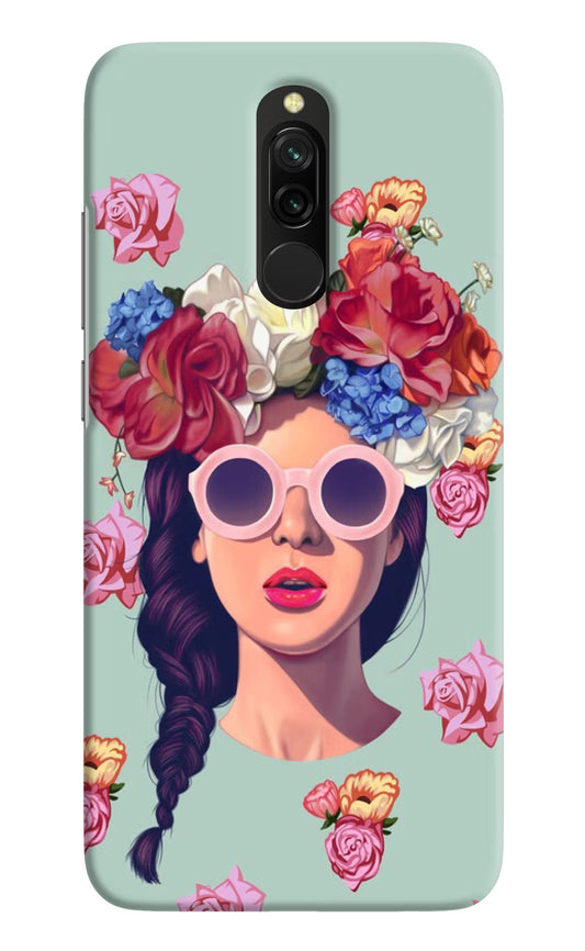 Pretty Girl Redmi 8 Hard Case Back Cover by Casekaro