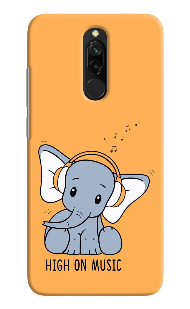 High On Music Redmi 8 Hard Case Back Cover by Casekaro