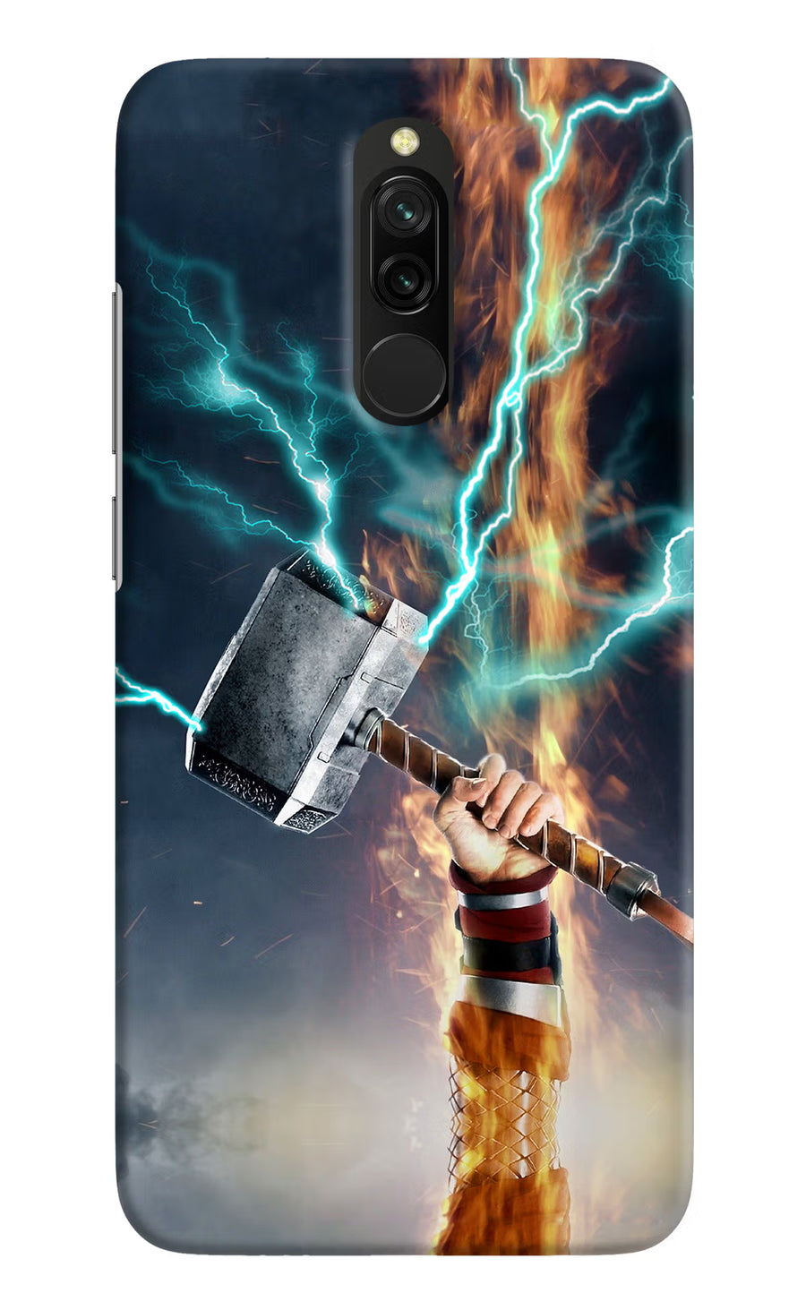 Thor Hammer Mjolnir Redmi 8 Back Cover, Hard case
