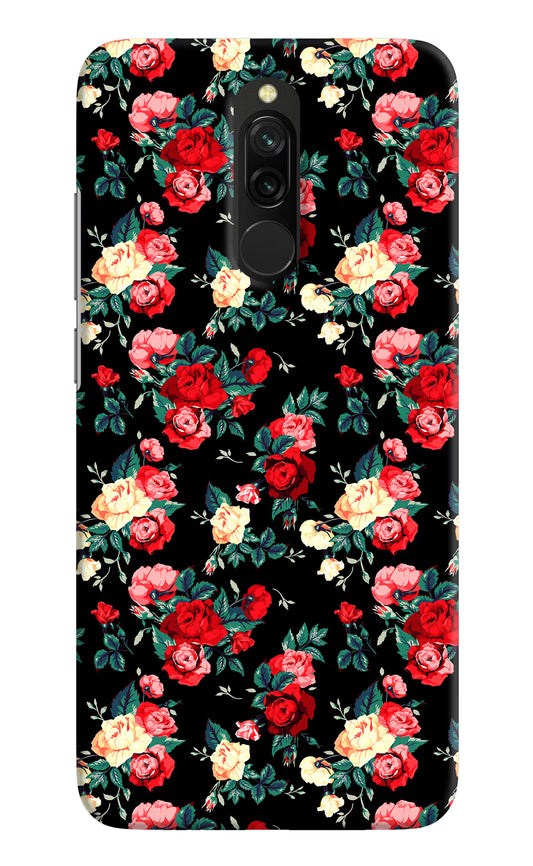 Rose Pattern Redmi 8 Hard Case Back Cover by Casekaro
