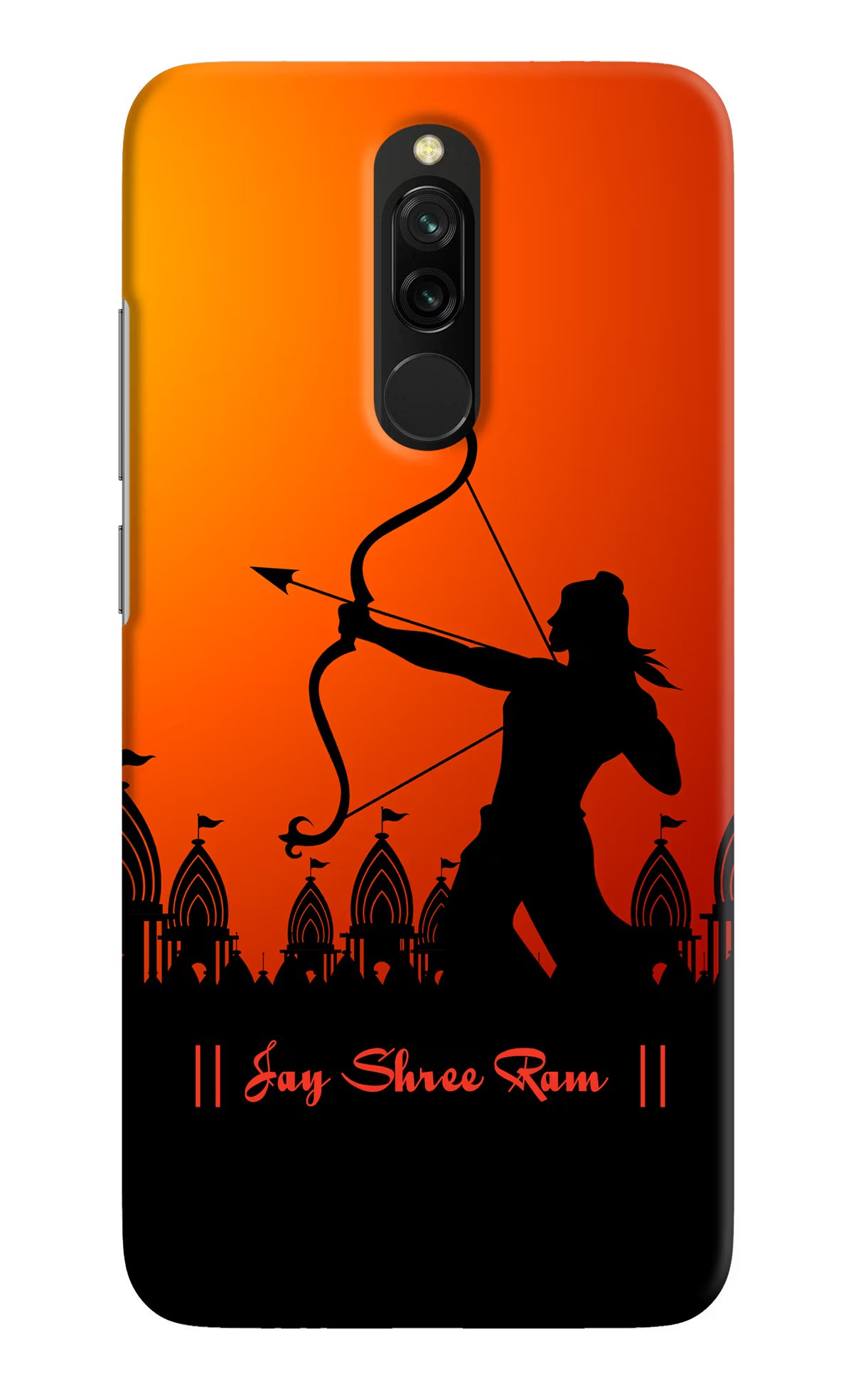 Lord Ram - 4 Redmi 8 Hard Case Back Cover by Casekaro