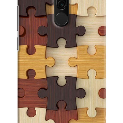 Wooden Puzzle Redmi 8 Hard Case Back Cover by Casekaro