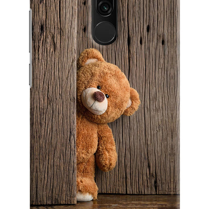 Teddy Wooden Redmi 8 Hard Case Back Cover by Casekaro