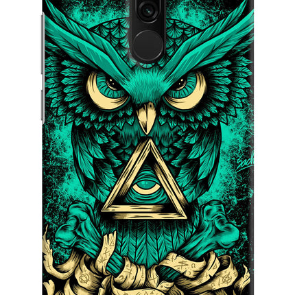 Green Owl Redmi 8 Hard Case Back Cover by Casekaro