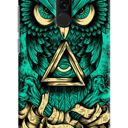 Green Owl Redmi 8 Hard Case Back Cover by Casekaro