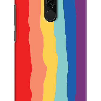 Rainbow Redmi 8 Hard Case Back Cover by Casekaro