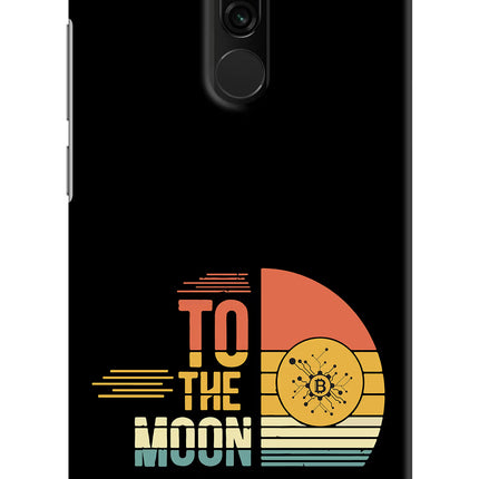 To the Moon Redmi 8 Hard Case Back Cover by Casekaro