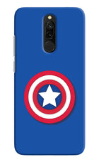 Shield Redmi 8 Hard Case Back Cover by Casekaro