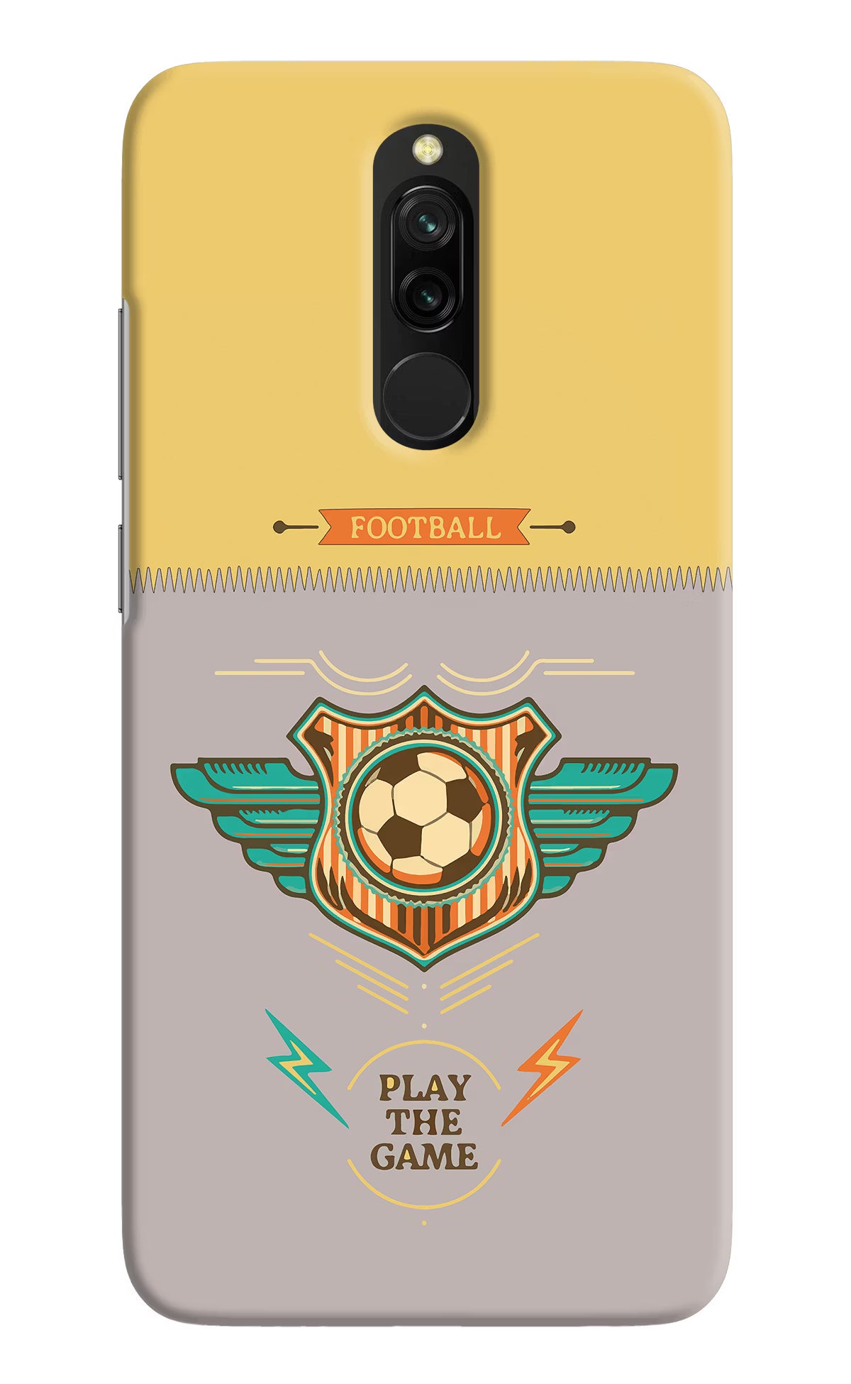 Football Redmi 8 Hard Case Back Cover by Casekaro