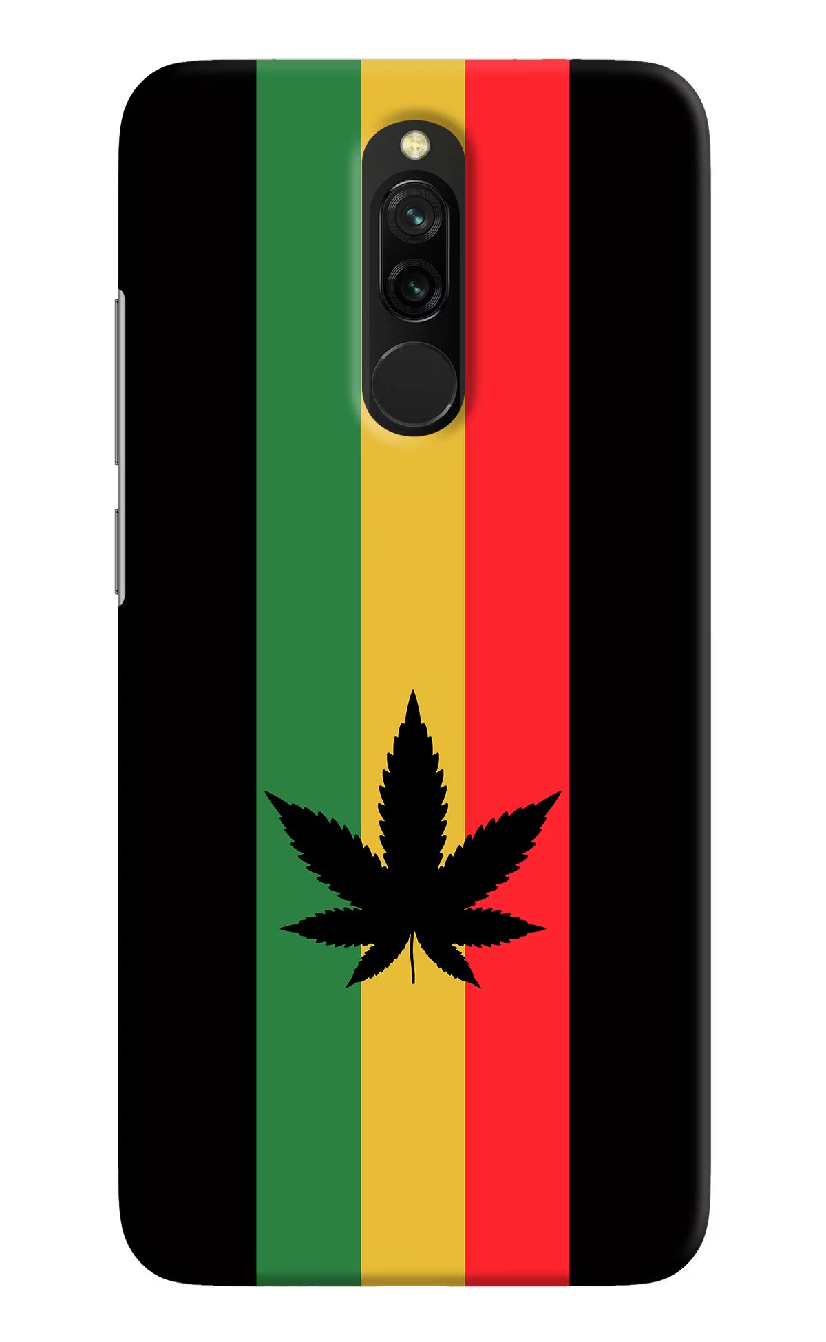 Weed Flag Redmi 8 Hard Case Back Cover by Casekaro