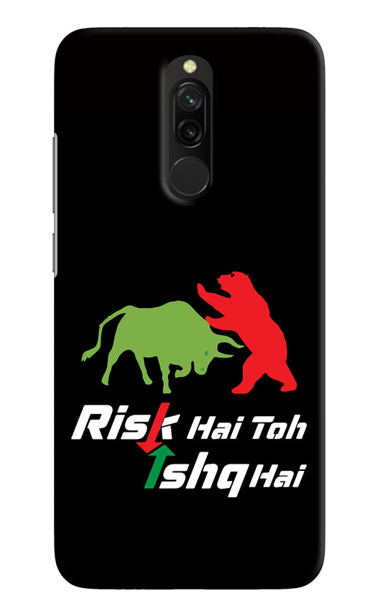Risk Hai Toh Ishq Hai Redmi 8 Hard Case Back Cover by Casekaro