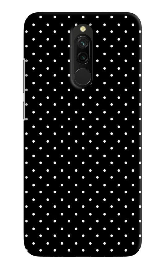 White Dots Redmi 8 Hard Case Back Cover by Casekaro