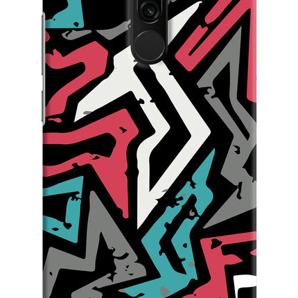 Geometric Graffiti Redmi 8 Hard Case Back Cover by Casekaro