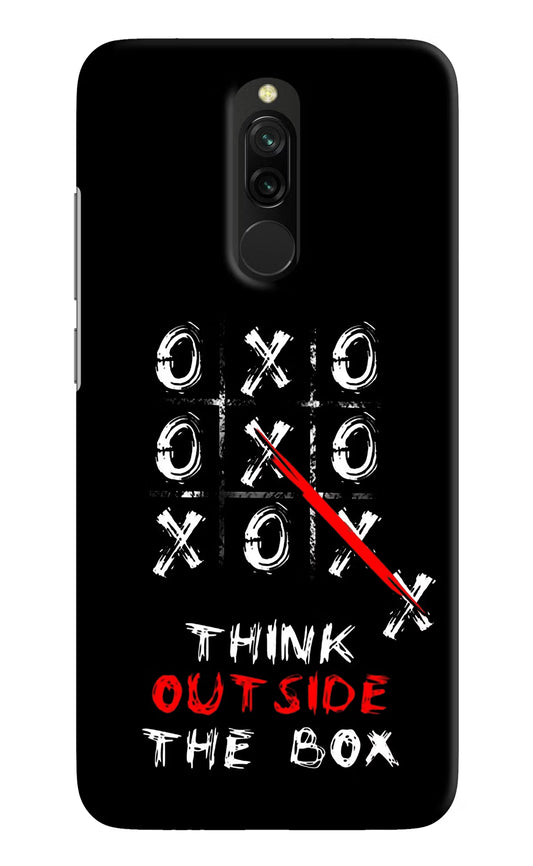 Think out of the BOX Redmi 8 Hard Case Back Cover by Casekaro