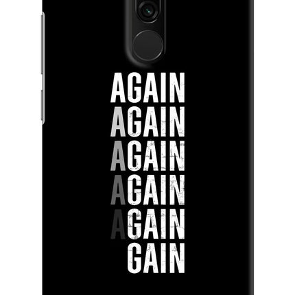 Again Again Gain Redmi 8 Hard Case Back Cover by Casekaro