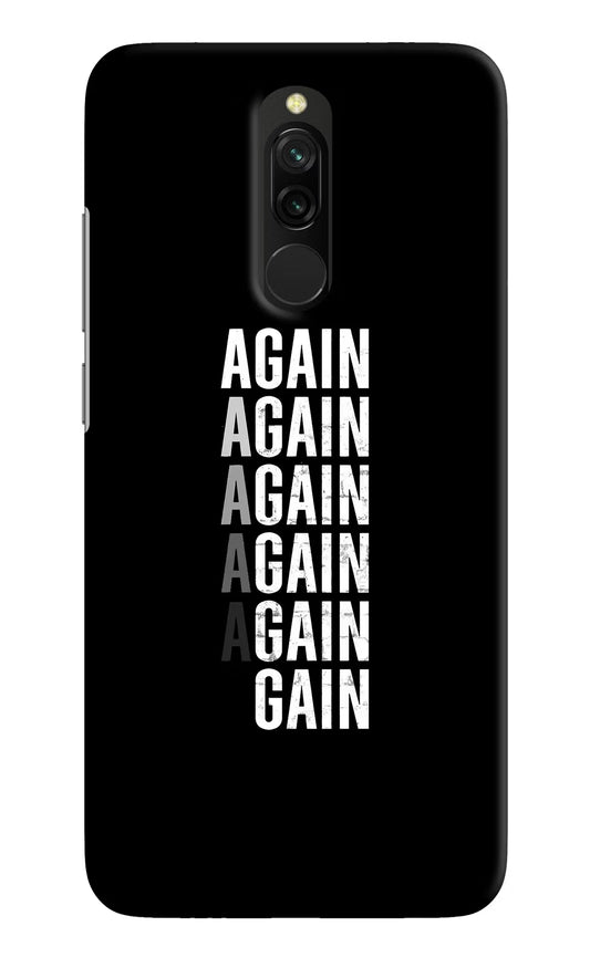 Again Again Gain Redmi 8 Hard Case Back Cover by Casekaro