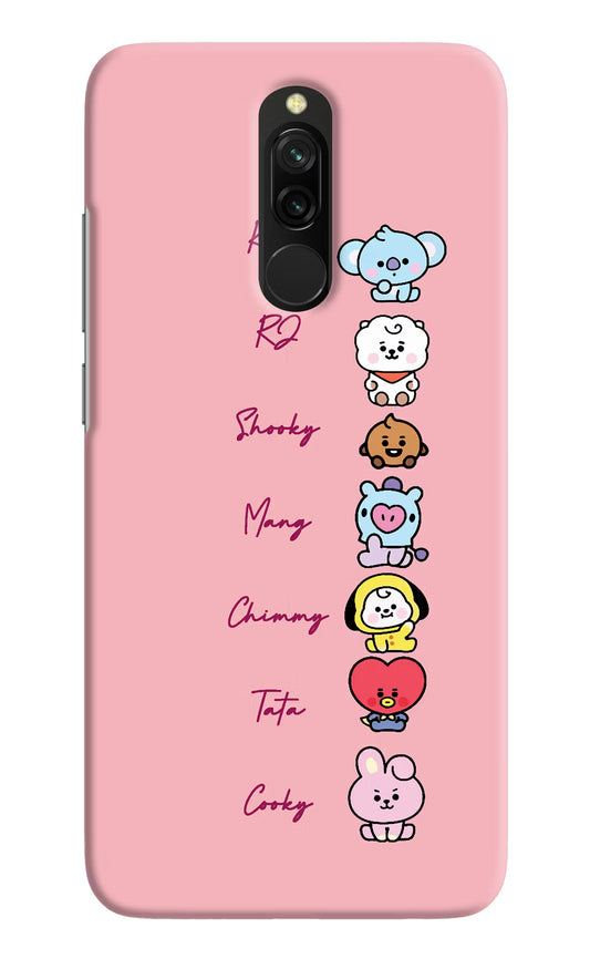 BTS names Redmi 8 Hard Case Back Cover by Casekaro
