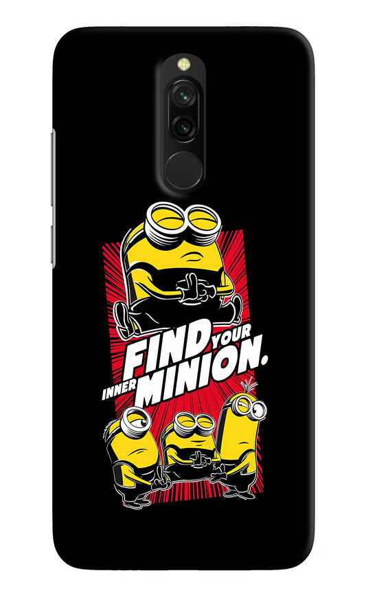Find your inner Minion Redmi 8 Hard Case Back Cover by Casekaro