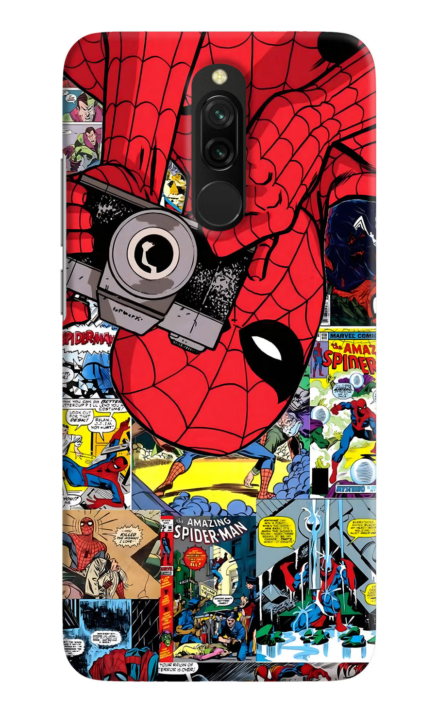 Spider Man Redmi 8 Back Cover, Hard case