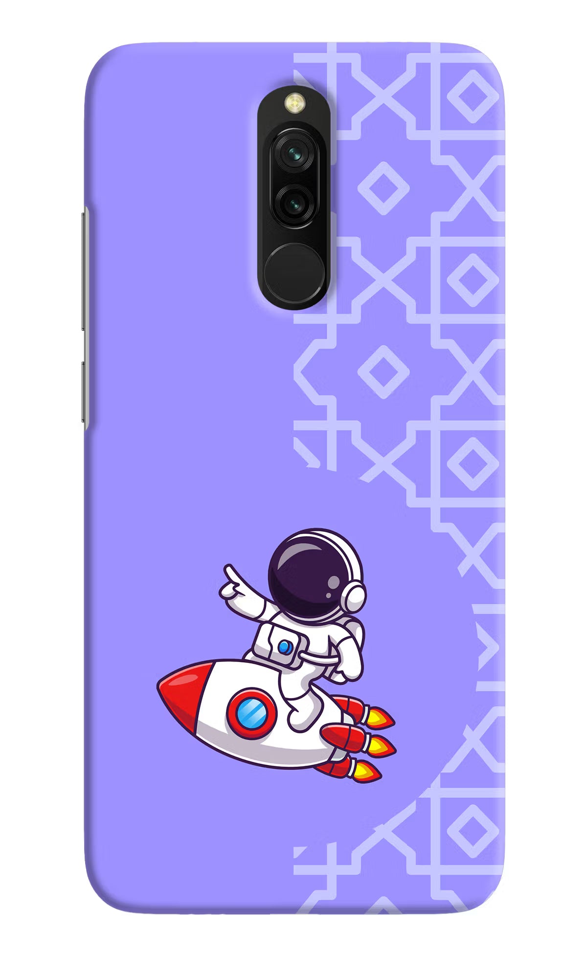 Cute Astronaut Redmi 8 Hard Case Back Cover by Casekaro