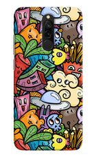 Veggie Doodle Redmi 8 Hard Case Back Cover by Casekaro