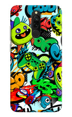 Game Doodle Redmi 8 Hard Case Back Cover by Casekaro