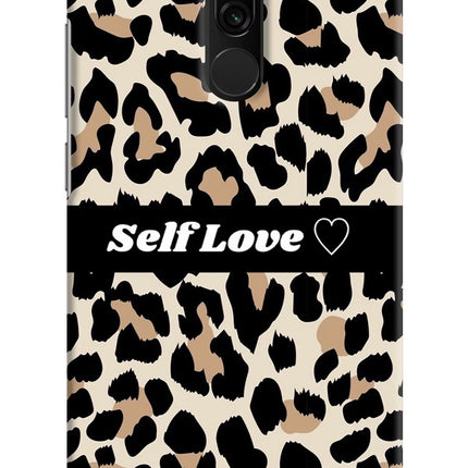 Leopard Print Self Love Redmi 8 Hard Case Back Cover by Casekaro