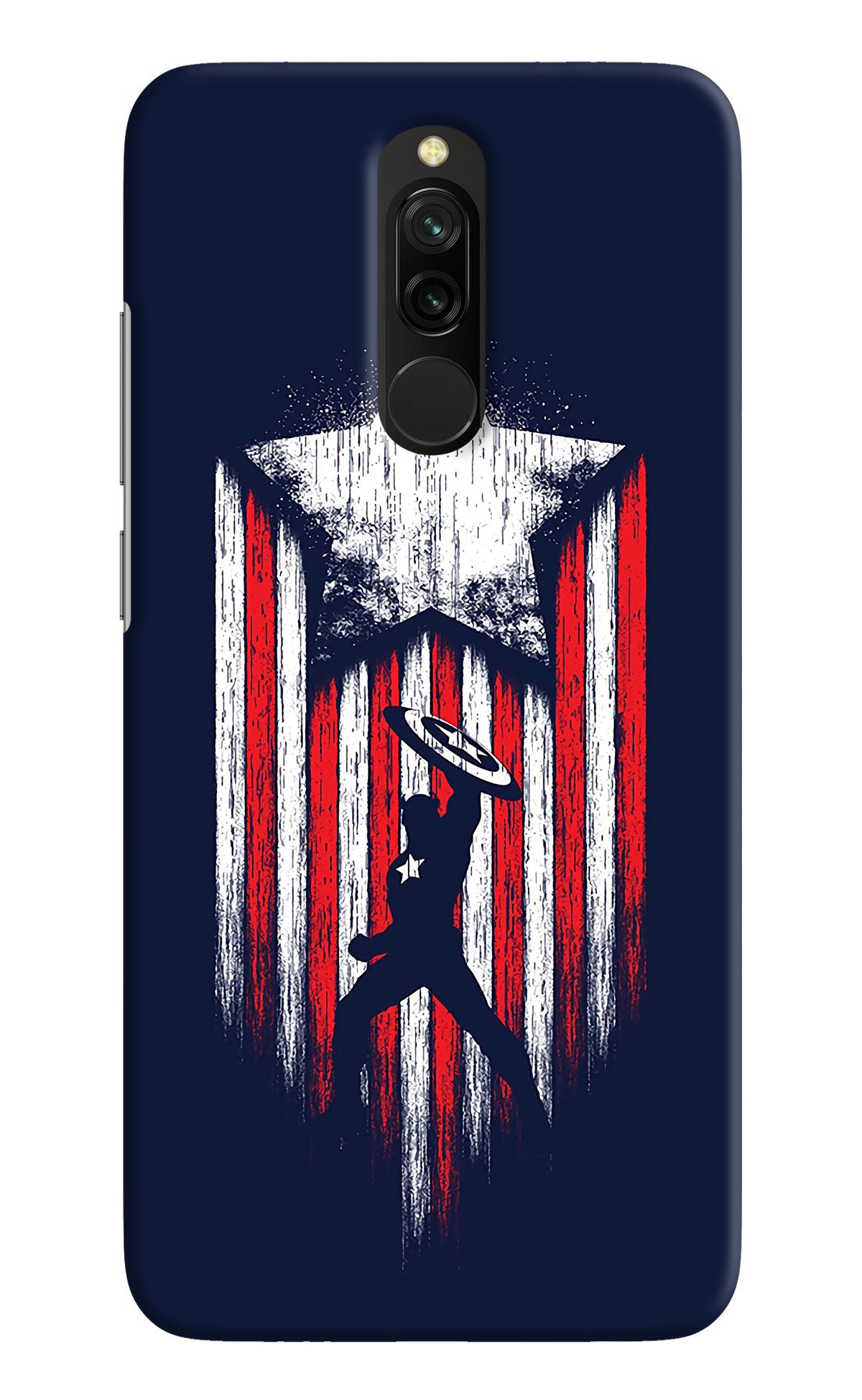 Captain America Marvel Art Redmi 8 Back Cover