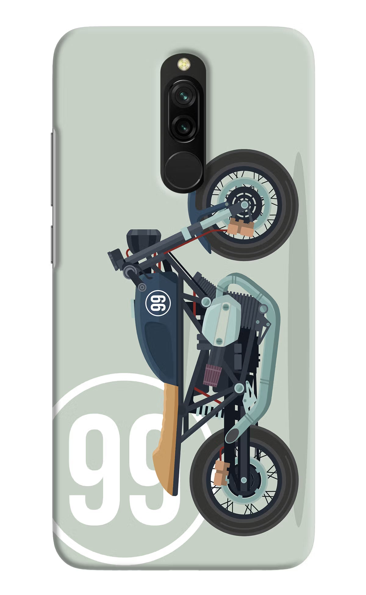 Classic Cafe Racer 99 Redmi 8 Hard Case Back Cover by Casekaro