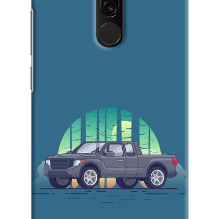 Retro Garage Vibe Redmi 8 Hard Case Back Cover by Casekaro