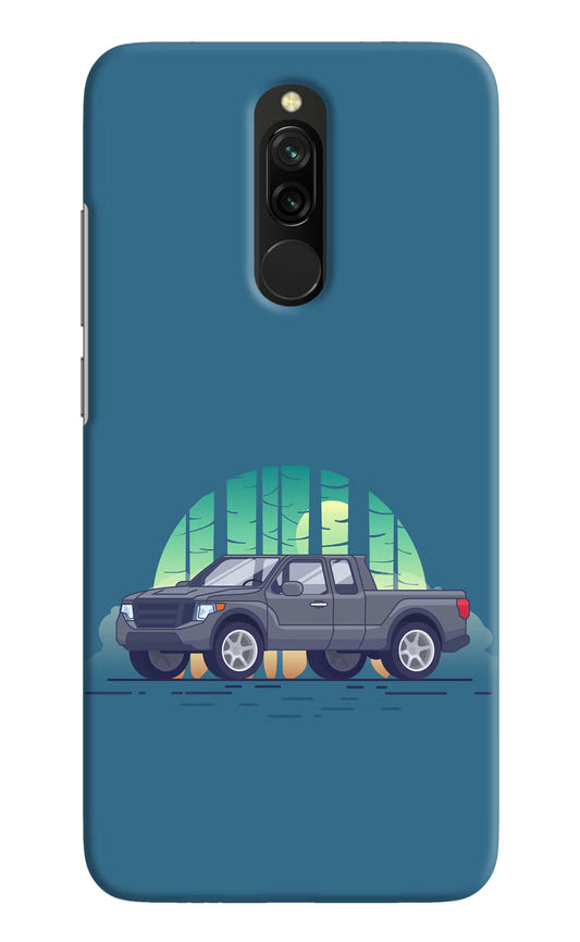 Retro Garage Vibe Redmi 8 Hard Case Back Cover by Casekaro