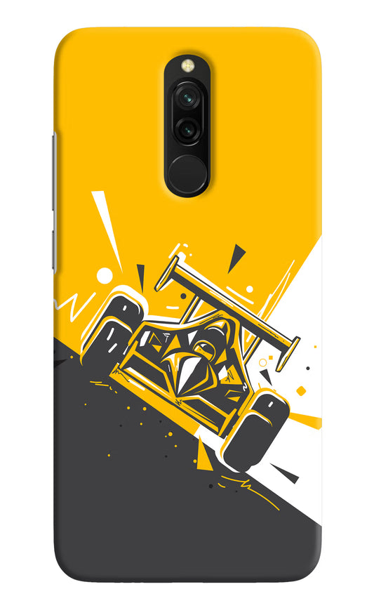 Track King Redmi 8 Hard Case Back Cover by Casekaro