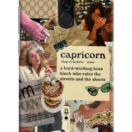 Capricorn Zodiac Redmi 8 Hard Case Back Cover by Casekaro