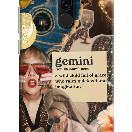 Gemini Zodiac Redmi 8 Hard Case Back Cover by Casekaro