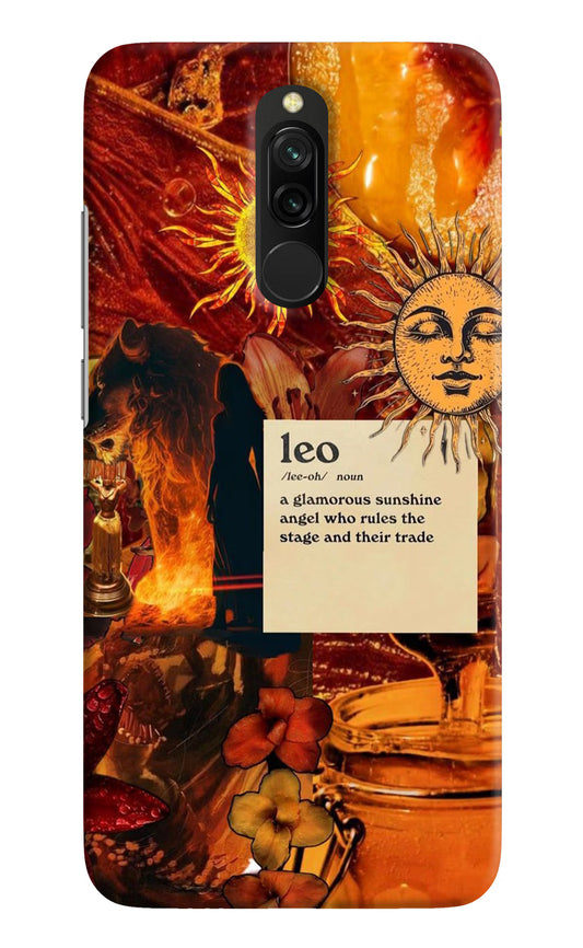 Leo Zodiac Redmi 8 Hard Case Back Cover by Casekaro