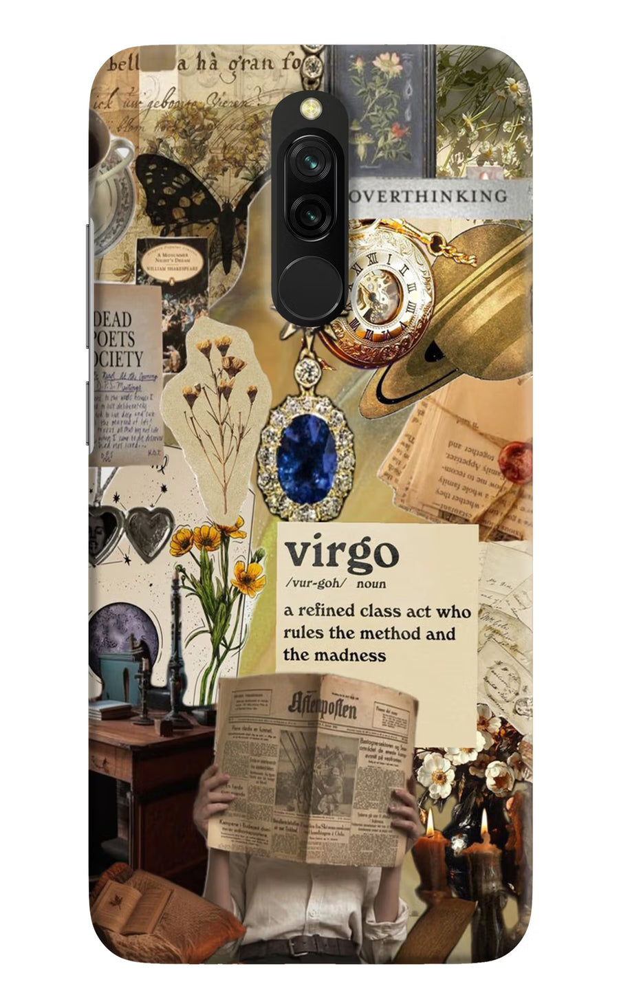 Virgo Zodiac Redmi 8 Back Cover, Hard case