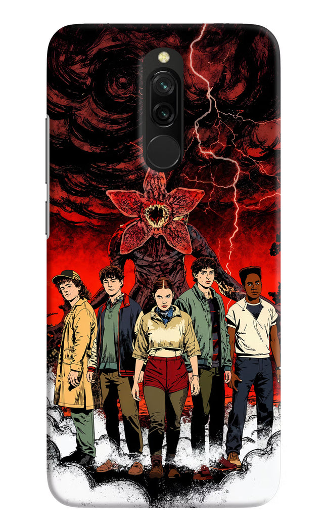 Ordinary Things Characters Redmi 8 Hard Case Back Cover by Casekaro