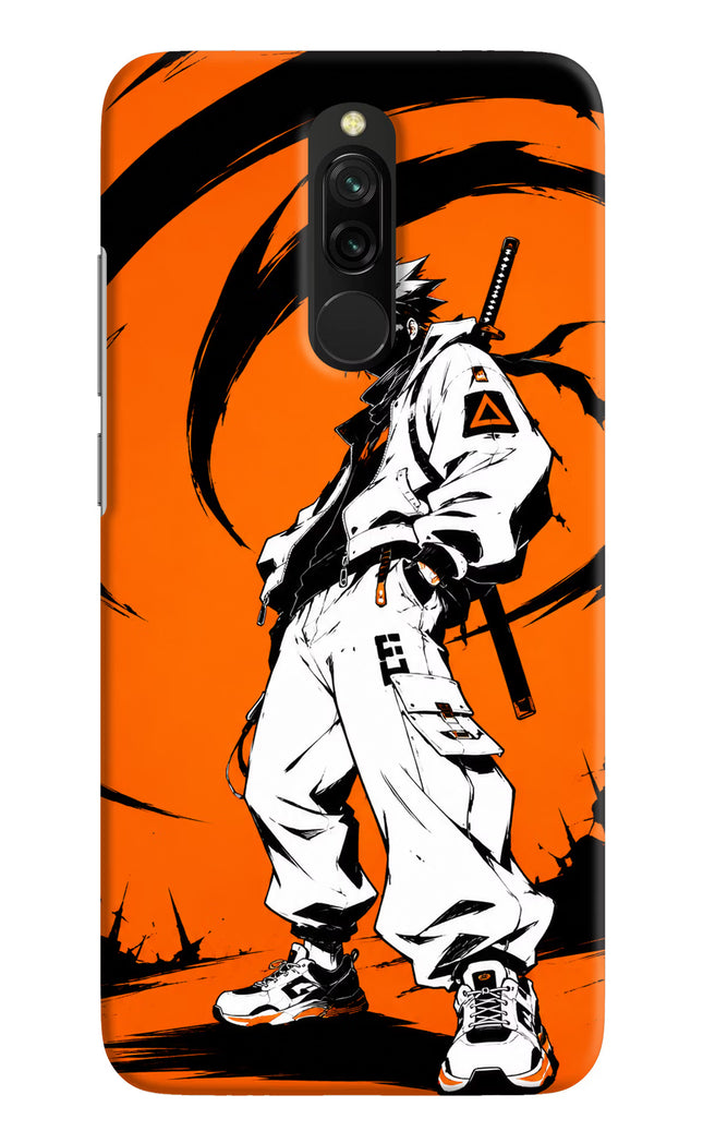 Street Samurai  Redmi 8 Hard Case Back Cover by Casekaro