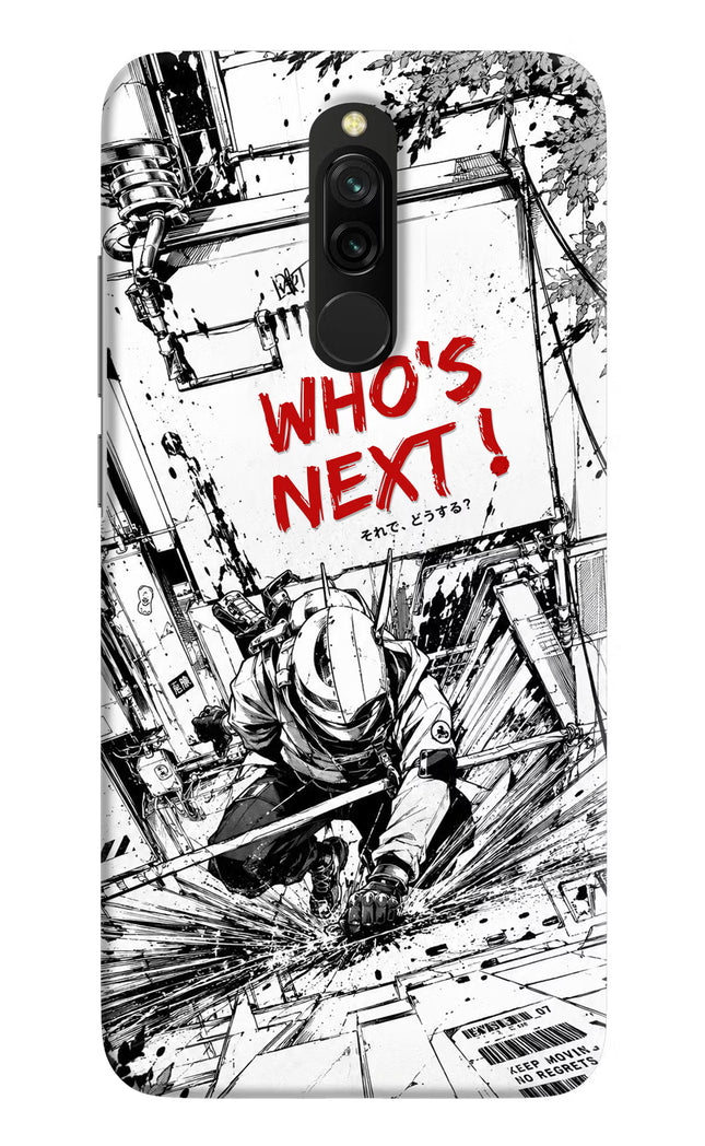 Who's Next Redmi 8 Hard Case Back Cover by Casekaro