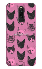 Pink Cats Redmi 8 Hard Case Back Cover by Casekaro