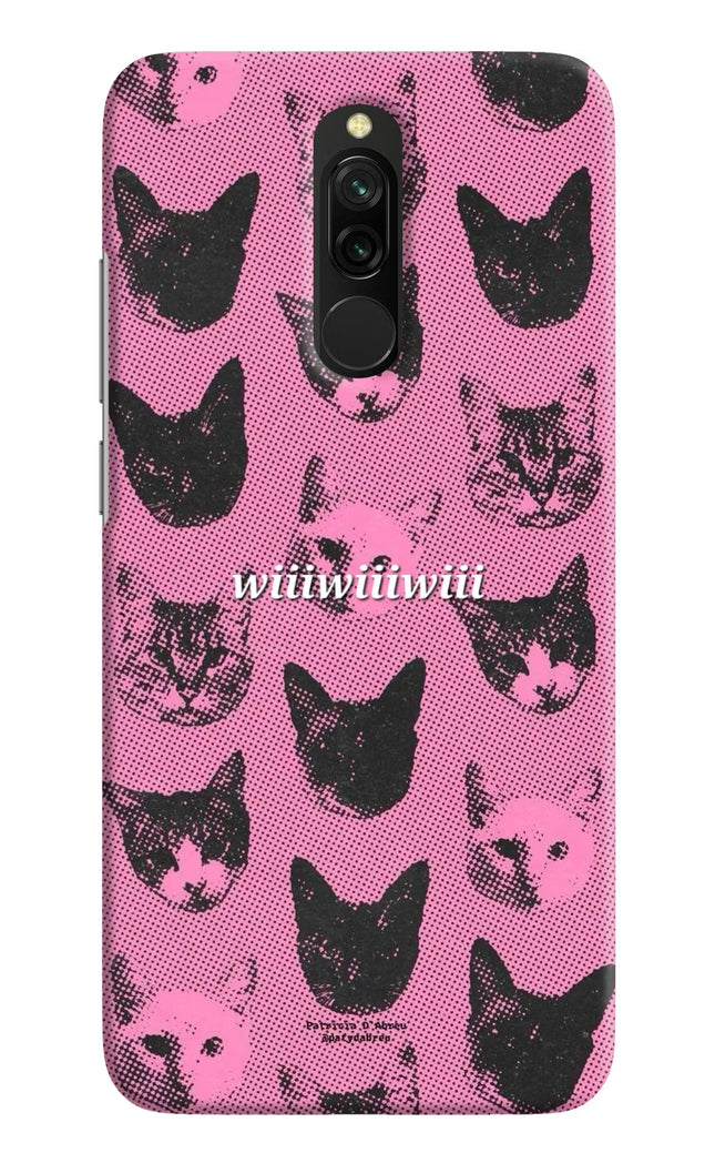 Pink Cats Redmi 8 Hard Case Back Cover by Casekaro