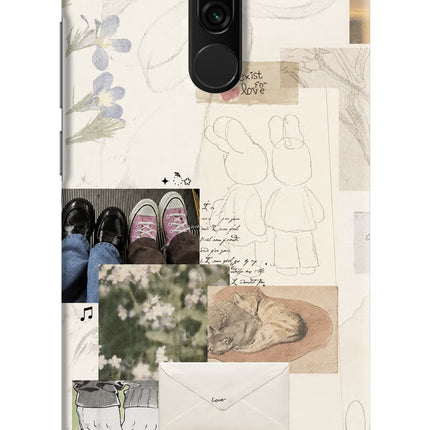 Soft Aesthetic Redmi 8 Hard Case Back Cover by Casekaro