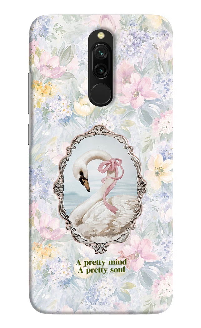 Pretty Mind Pretty Soul Redmi 8 Hard Case Back Cover by Casekaro