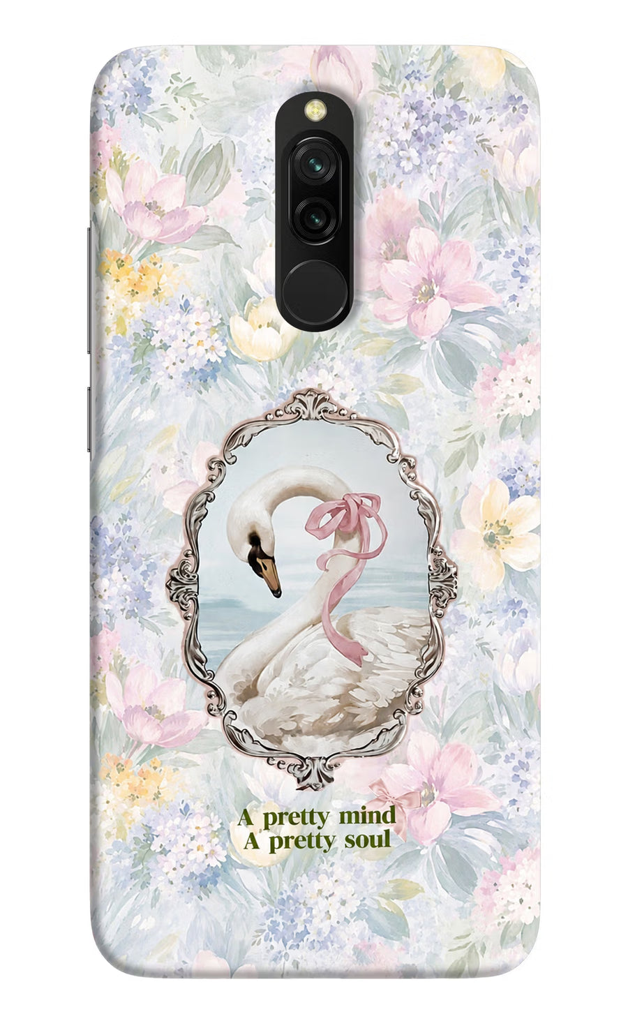 Pretty Mind Pretty Soul Redmi 8 Back Cover, Hard case